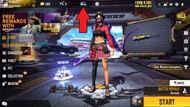 The Membership icon is located at the top of the screen (Image via Garena)
